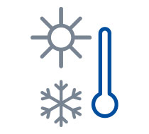 Icon Herausragendes Temperaturverhalten